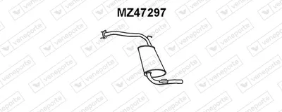 Rear Muffler Mazda 323 C V · Mazda 323 F V