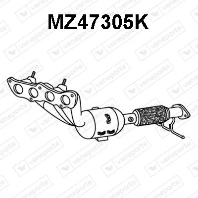 Manifold Catalytic Converter Mazda 3 · Mazda 3 Saloon
