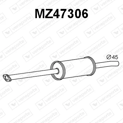 Front Muffler Mazda 3 · Mazda 3 Saloon
