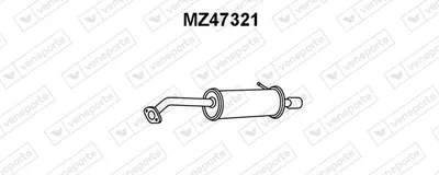 Rear Muffler Mazda 323 S VI Saloon · Mazda 323 F VI Hatchback