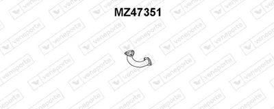 Exhaust Pipe Mazda 323 C V