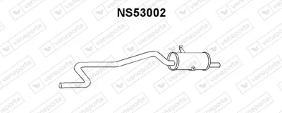 Rear Muffler Nissan MICRA I