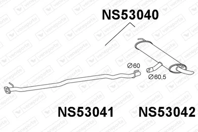 Rear Muffler Nissan QASHQAI I