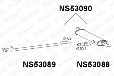 Rear Muffler Nissan QASHQAI I