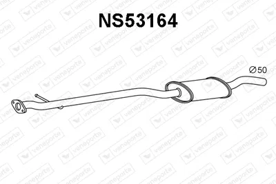 Front Muffler Nissan QASHQAI I