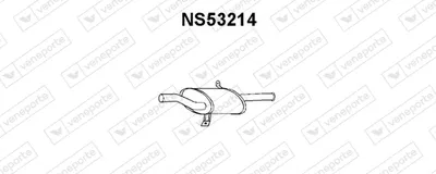 Rear Muffler Nissan SUNNY II Hatchback