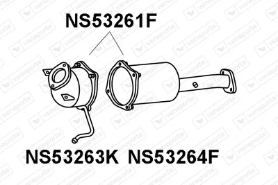 Soot/Particulate Filter, exhaust system Nissan QASHQAI I