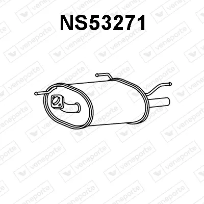 Rear Muffler Nissan ALMERA I Hatchback