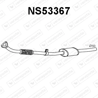 Front Muffler Nissan PATROL III/2 Station Wagon