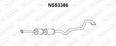 Front Muffler Nissan ALMERA II Hatchback · Nissan ALMERA II