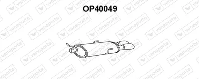 Rear Muffler Opel ASTRA F Hatchback