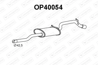 Rear Muffler Opel AGILA · Vauxhall AGILA Mk I