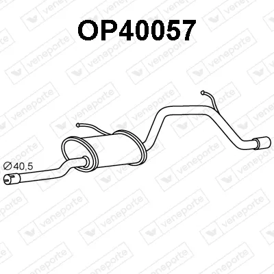 Rear Muffler Opel AGILA · Vauxhall AGILA Mk I