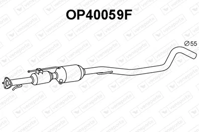 Soot/Particulate Filter, exhaust system Opel ZAFIRA / ZAFIRA FAMILY B · Opel ZAFIRA B Box Body/MPV · Vauxhall ZAFIRA Mk II
