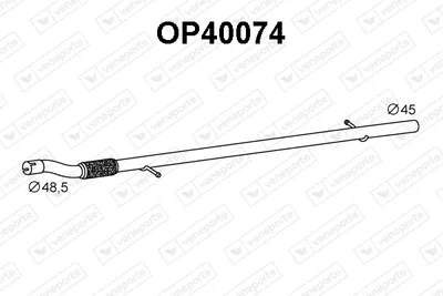 VENEPORTE OP40074 exhaust pipe