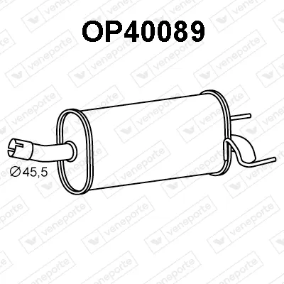 Rear Muffler Opel ZAFIRA / ZAFIRA FAMILY B · Vauxhall ZAFIRA Mk II