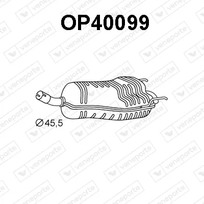 Rear Muffler Opel ZAFIRA / ZAFIRA FAMILY B · Opel ZAFIRA B Box Body/MPV · Vauxhall ZAFIRA Mk II