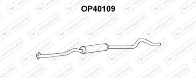 Front Muffler Opel KADETT D Estate