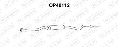 Front Muffler Opel KADETT D Estate