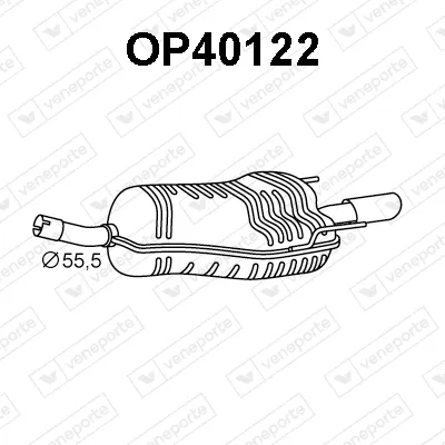 Rear Muffler Opel ASTRA H · Opel ASTRA H GTC · Vauxhall ASTRA Mk V