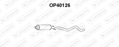 Centre Muffler Opel KADETT E Estate