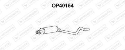 Front Muffler Opel KADETT E Estate