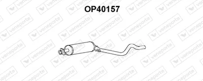 Front Muffler Opel KADETT E · Opel KADETT E Hatchback