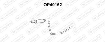 Front Muffler Opel KADETT E Combo