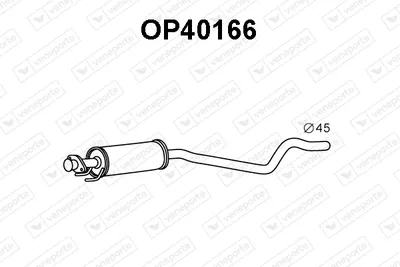 Centre Muffler Opel ASTRA F Saloon · Opel ASTRA F Convertible · Opel ASTRA F Hatchback