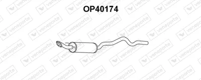 Centre Muffler Opel ASTRA F Estate · Vauxhall ASTRA Mk III Estate · Vauxhall ASTRA Mk III Saloon