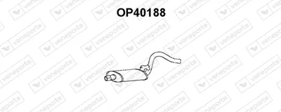 Front Muffler Opel MANTA A · Opel ASCONA A