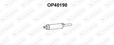 Rear Muffler Opel MANTA A · Opel ASCONA A