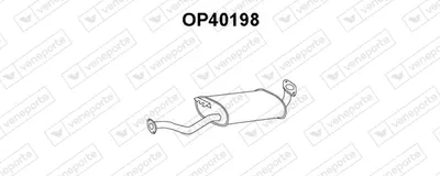Centre Muffler Opel FRONTERA B