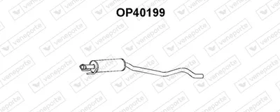 Centre Muffler Opel ASTRA F Hatchback