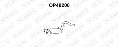 Centre Muffler Opel MANTA B CC · Opel ASCONA B