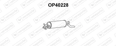 Rear Muffler Opel OMEGA A · Vauxhall CARLTON Mk III Saloon