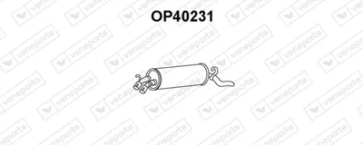 Rear Muffler Opel OMEGA A Estate · Vauxhall CARLTON Mk III Estate