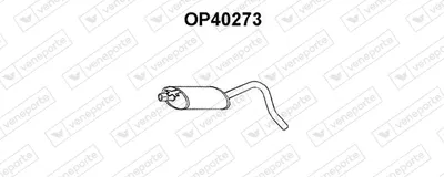 Front Muffler Opel REKORD E