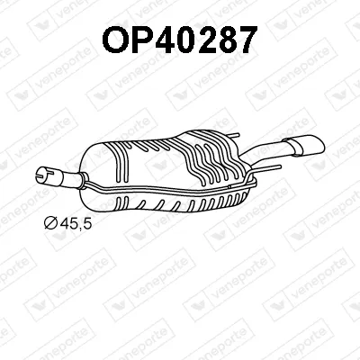 Rear Muffler Opel ASTRA H TwinTop · Vauxhall ASTRA Mk V TwinTop · Vauxhall ASTRA Mk V Sport Hatch