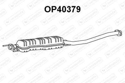 Centre Muffler Opel VECTRA B Hatchback · Opel VECTRA B · Opel VECTRA B Estate