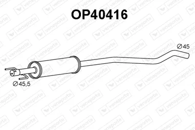 Front Muffler Opel ASTRA G Hatchback · Opel ASTRA G Estate · Opel ASTRA G Saloon