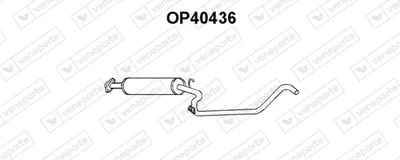 Front Muffler Opel KADETT E Combo