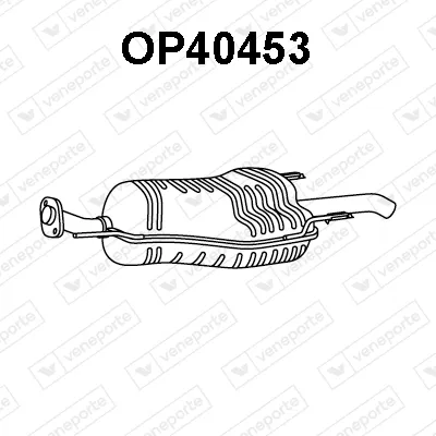 Rear Muffler Opel ZAFIRA A MPV · Vauxhall ZAFIRA A