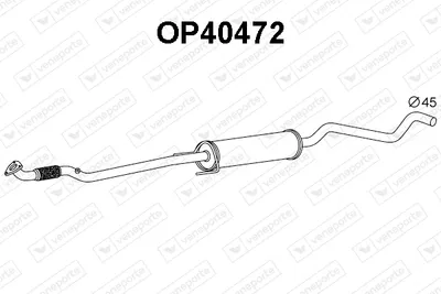 Centre Muffler Opel CORSA C · Opel CORSA C Hatchback Van · Opel TIGRA TwinTop