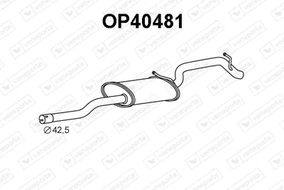 Rear Muffler Opel AGILA · Vauxhall AGILA Mk I