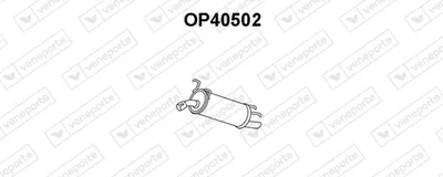 Rear Muffler Opel OMEGA B