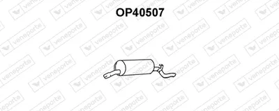 Rear Muffler Opel OMEGA A · Peugeot 309 II