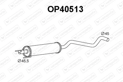 Centre Muffler Opel CORSA C · Opel CORSA C Hatchback Van · Opel TIGRA TwinTop