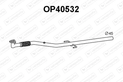 Exhaust Pipe Opel VECTRA C · Opel VECTRA C GTS · Opel SIGNUM Hatchback