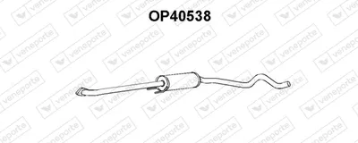 Front Muffler Opel ASTRA F Estate